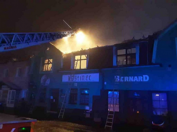 Požár restaurace v Novém Veselí za sebou zanechal škodu 2,5 milionu korun